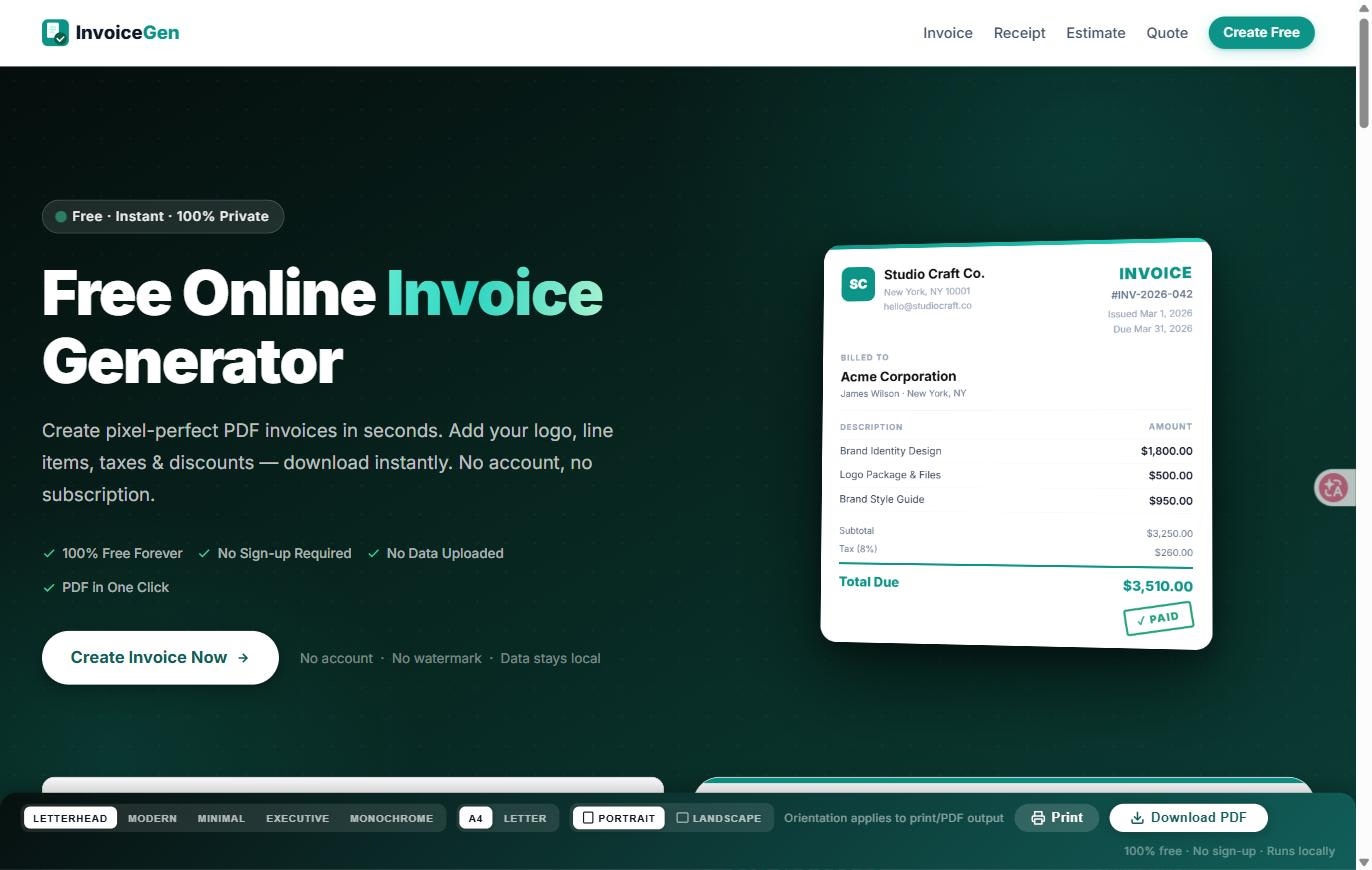 Online Invoice logo