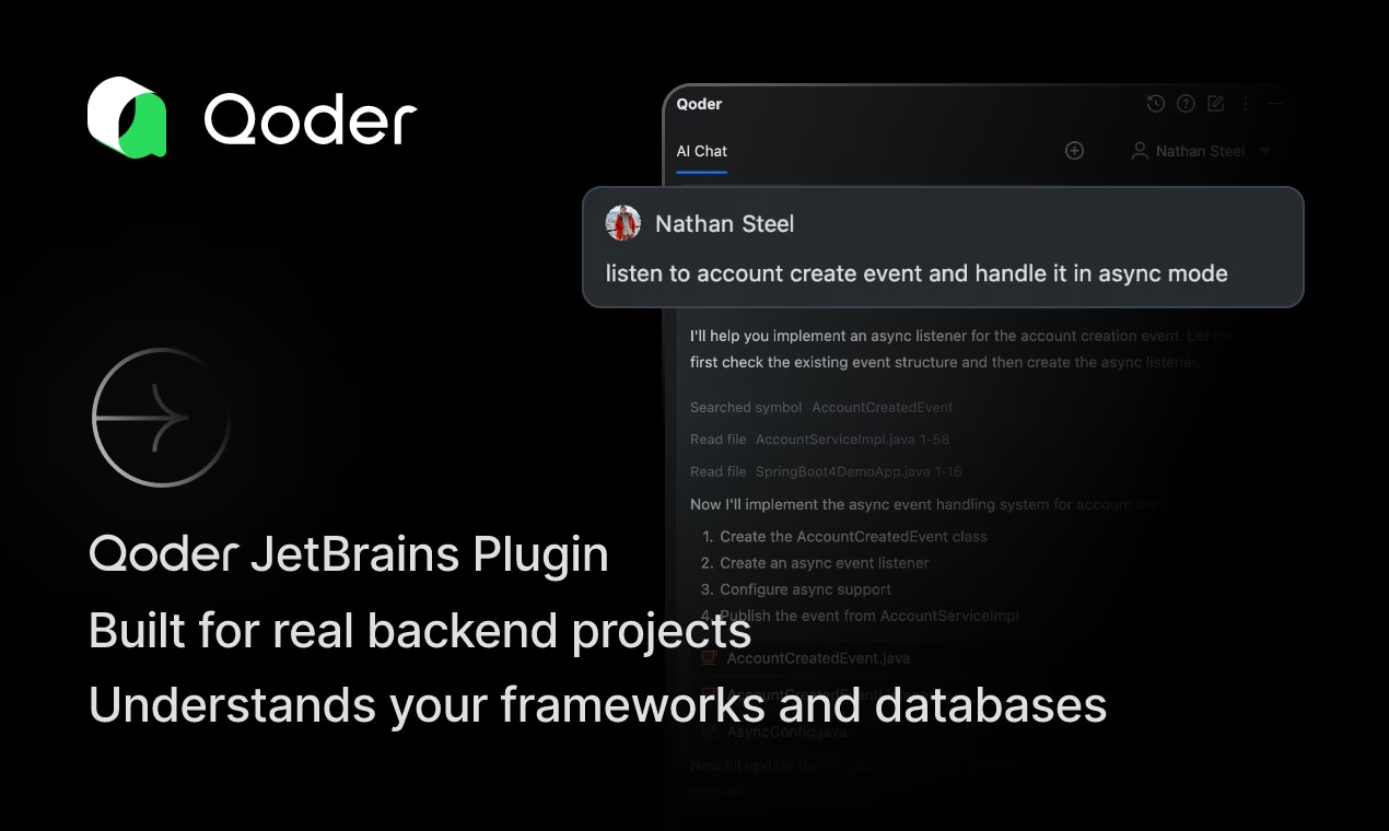 Qoder JetBrains Plugin - Product Image