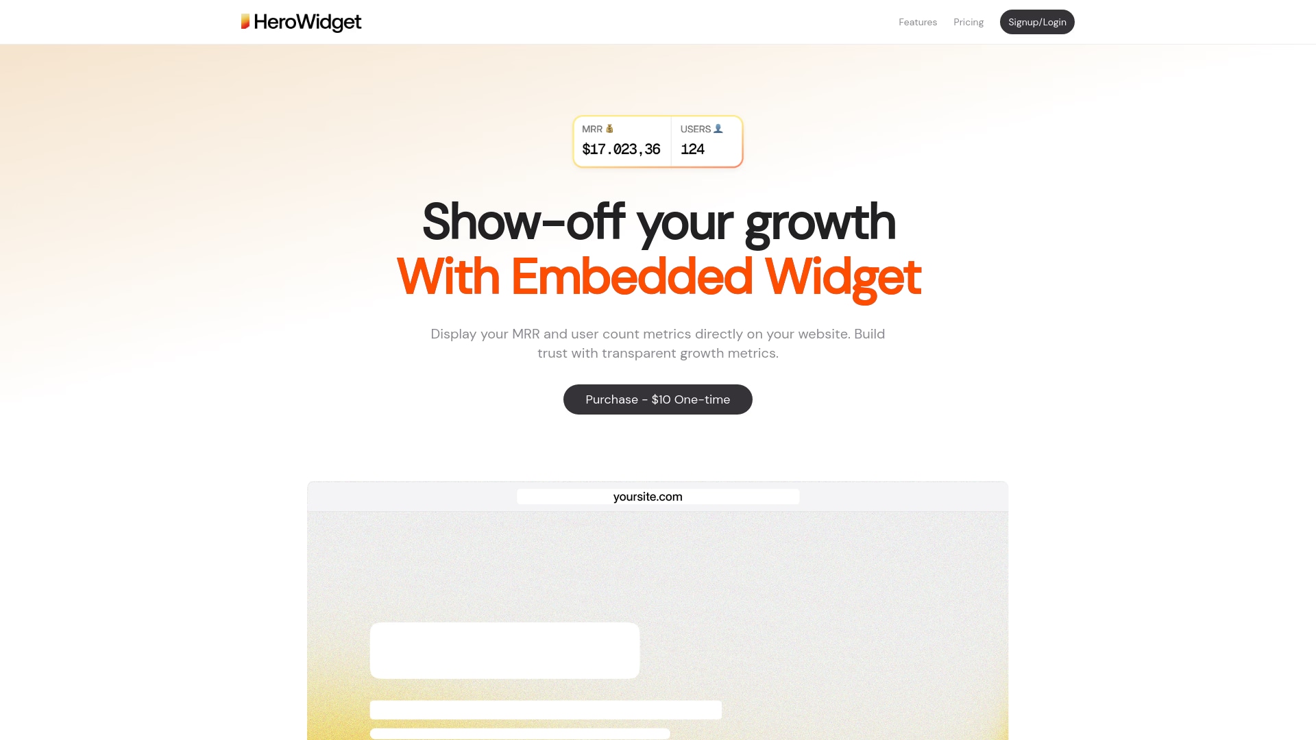 Hero Widget - Product Image