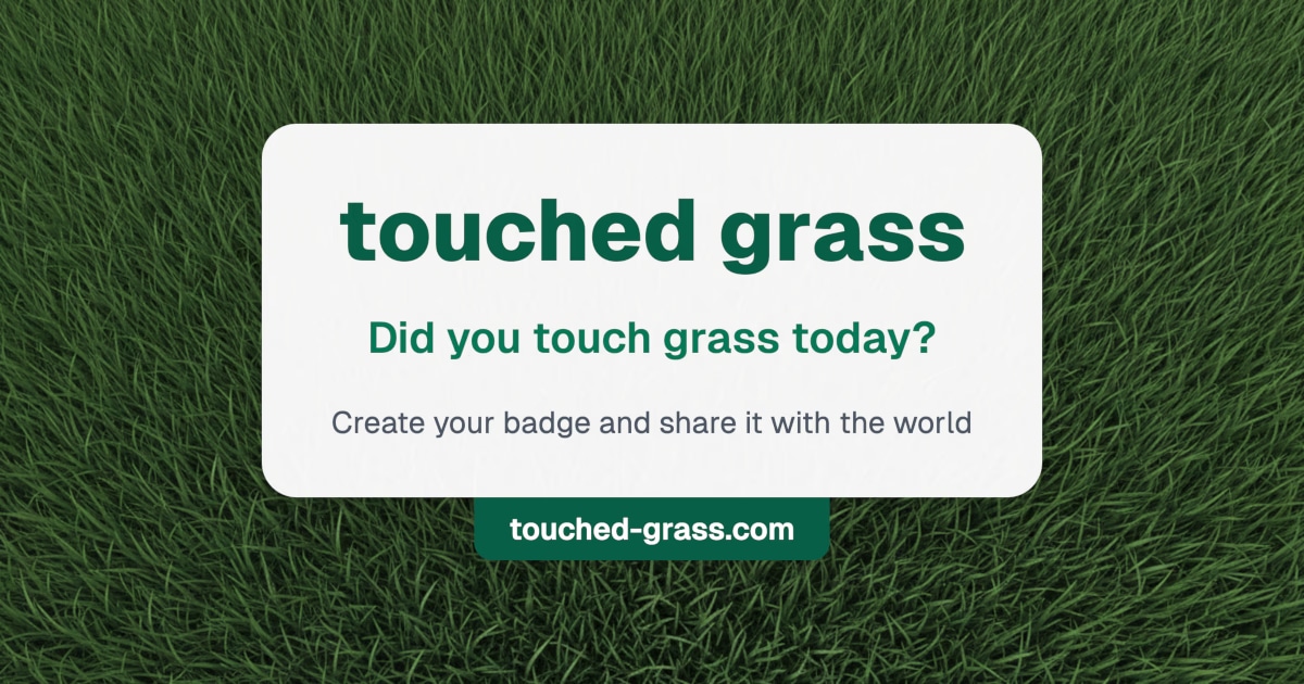 Touched Grass - Product Image