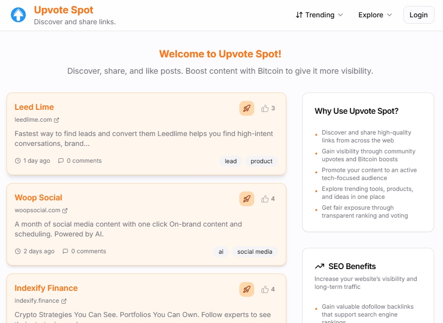 Upvote Spot - Product Image
