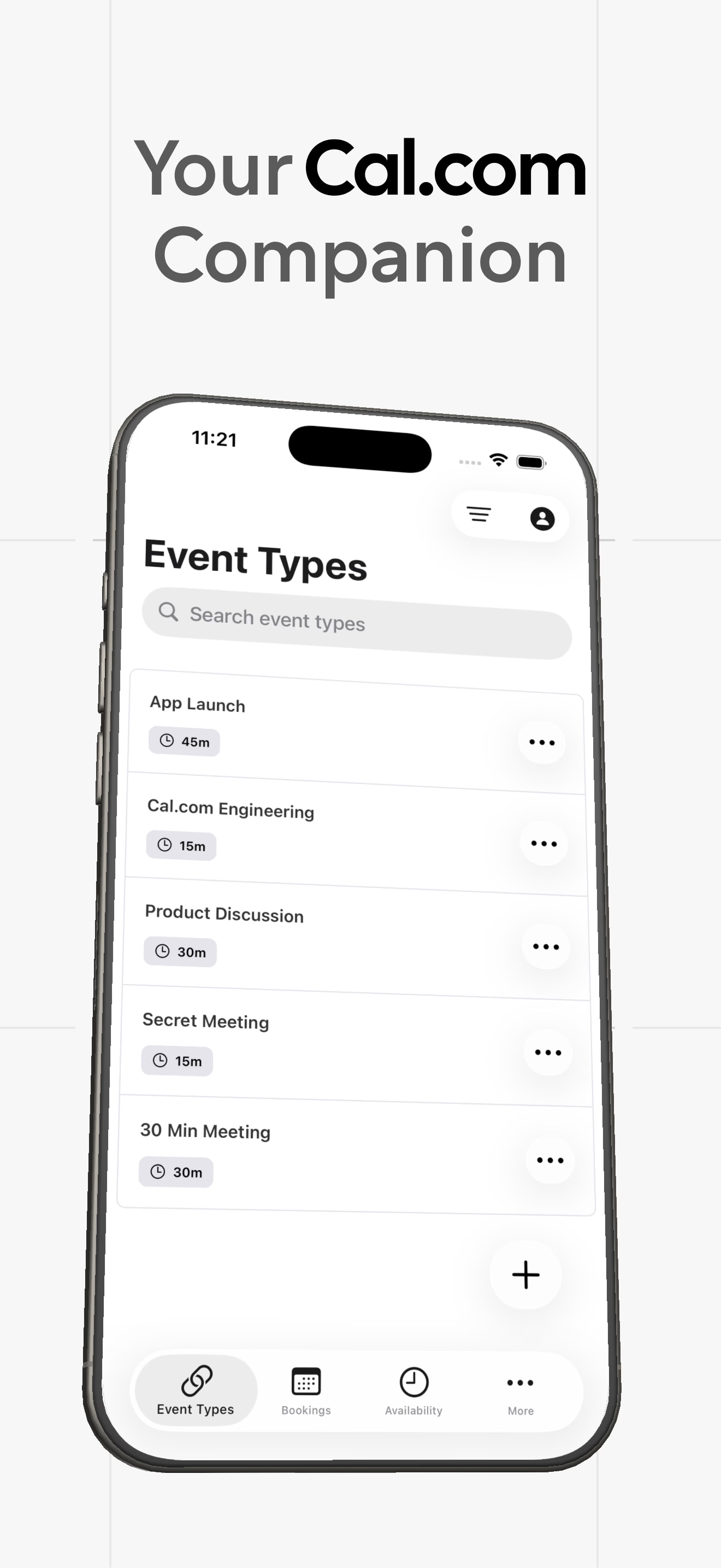 Cal.com Companion Apps - Product Image