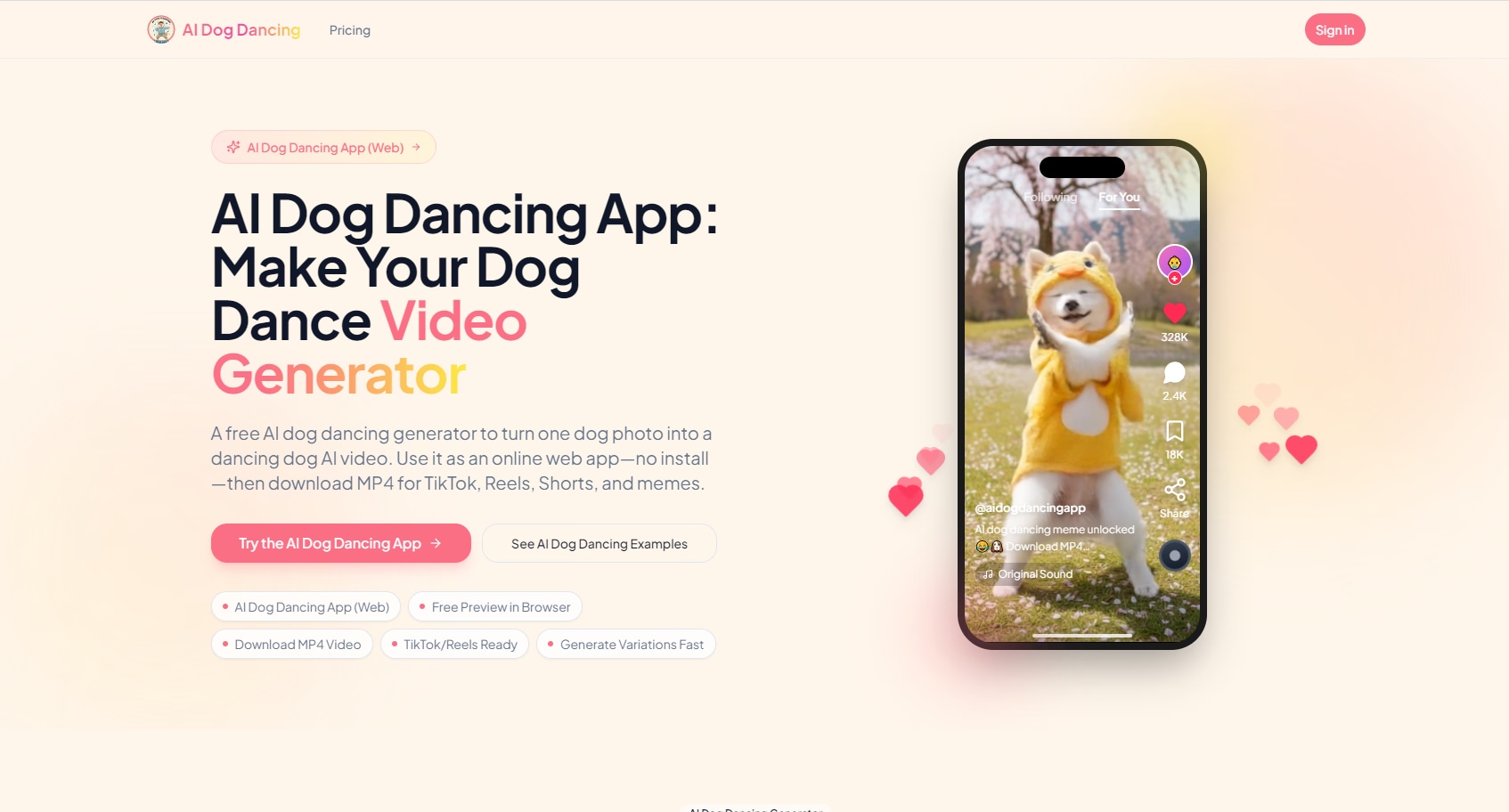 AI Dog Dancing - Product Image