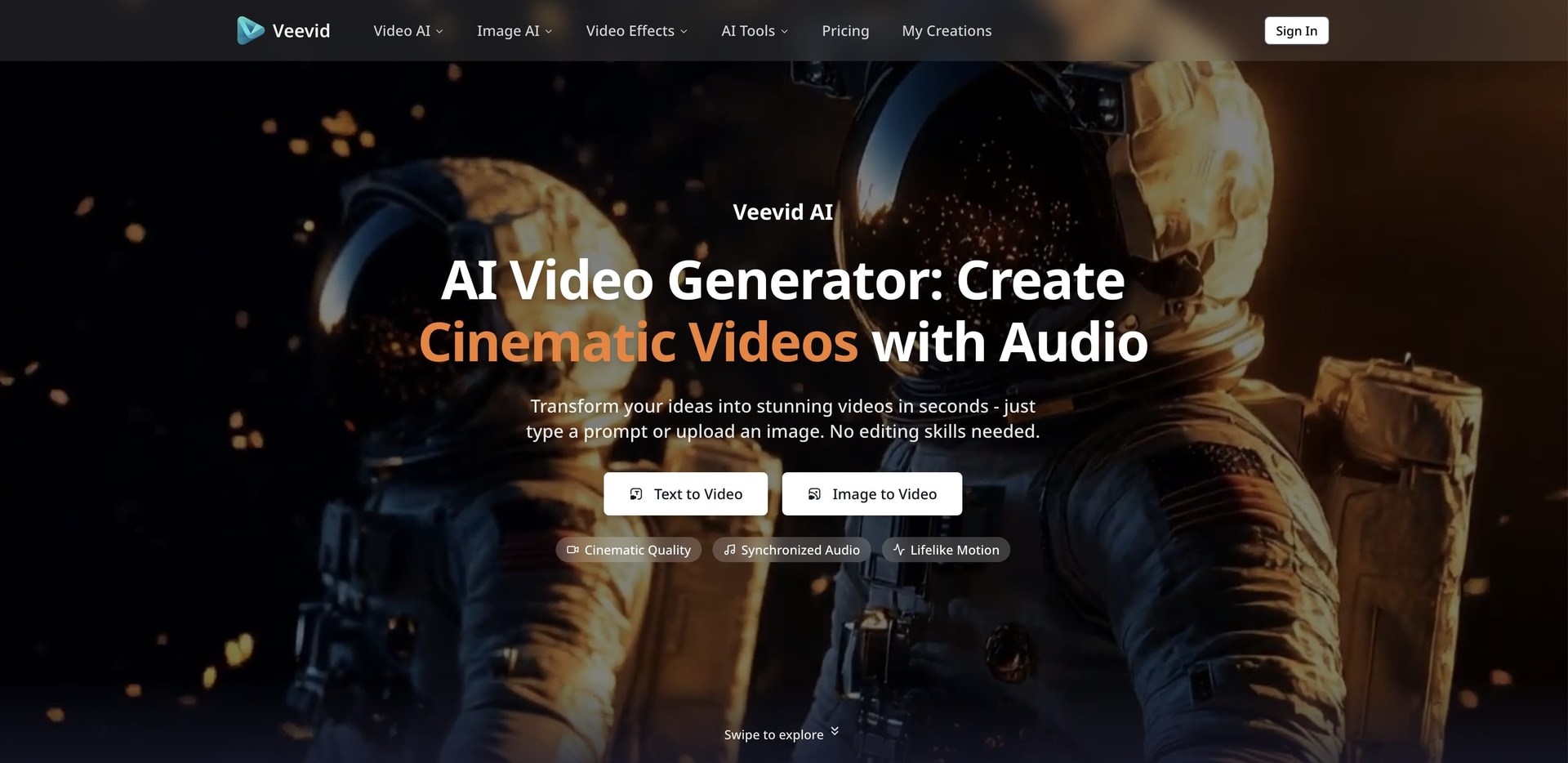 Veevid - AI Cinematic Video & Storytelling Generator - Product Image