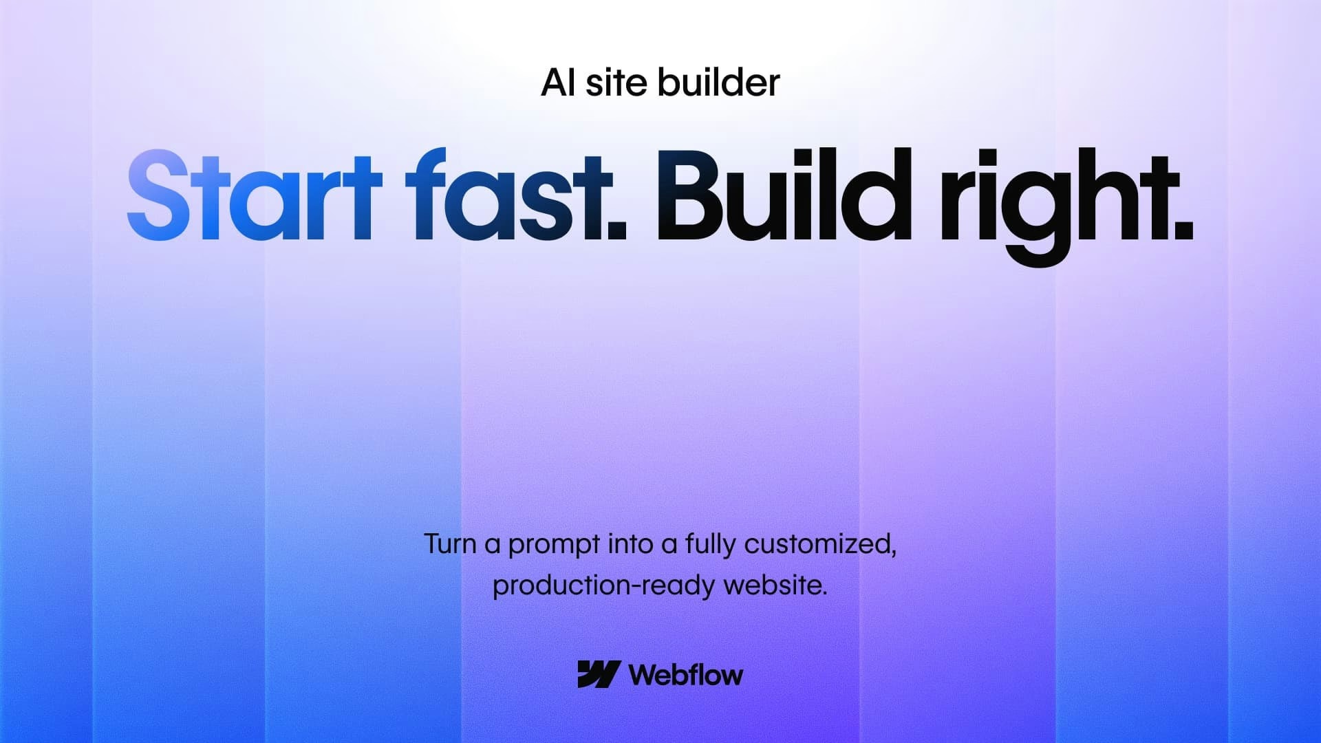 Webflow AI site builder - Product Image