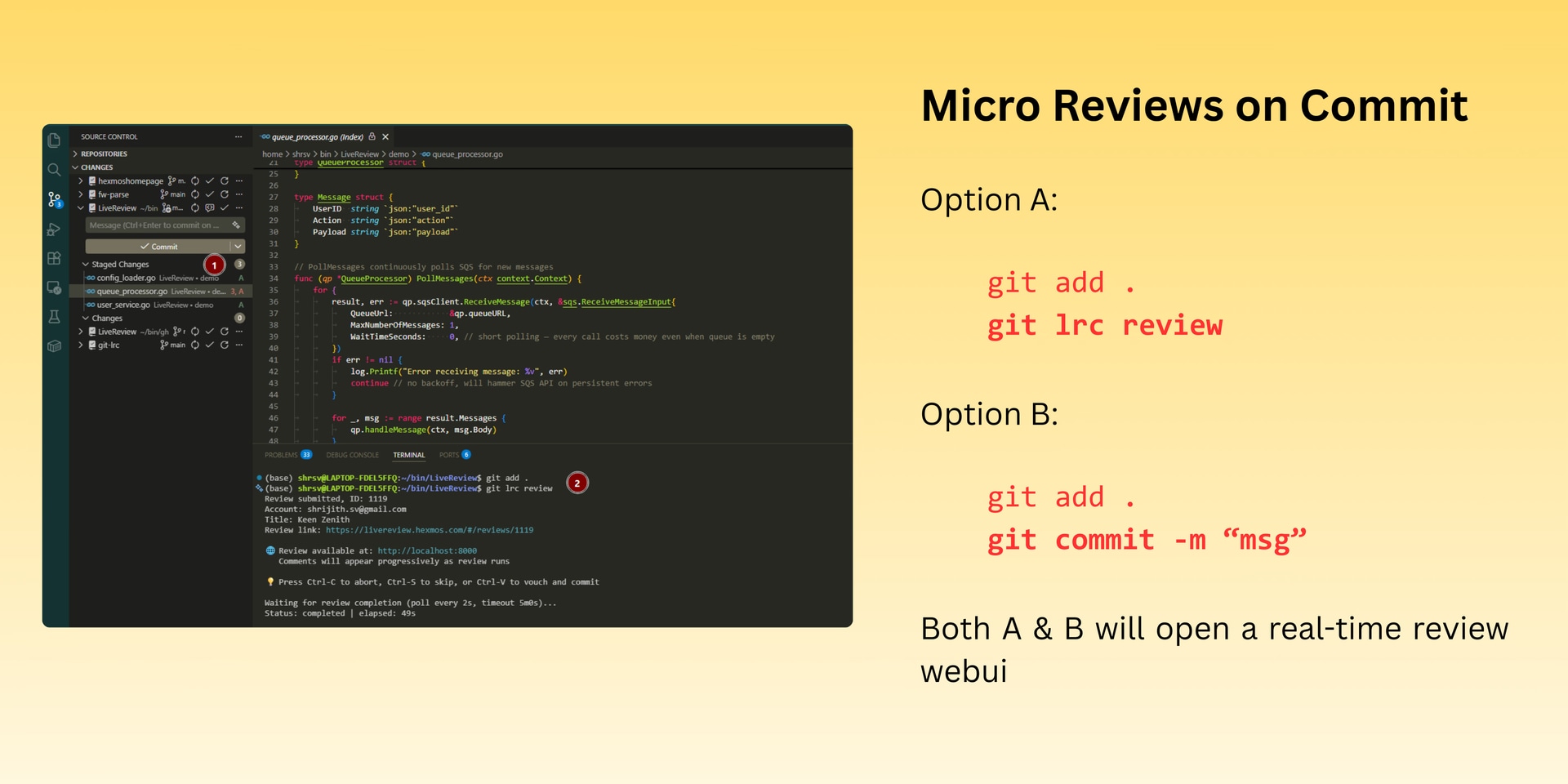 git-lrc - Product Image