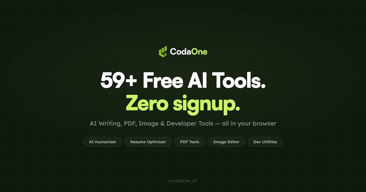 CodaOne AI - Product Image