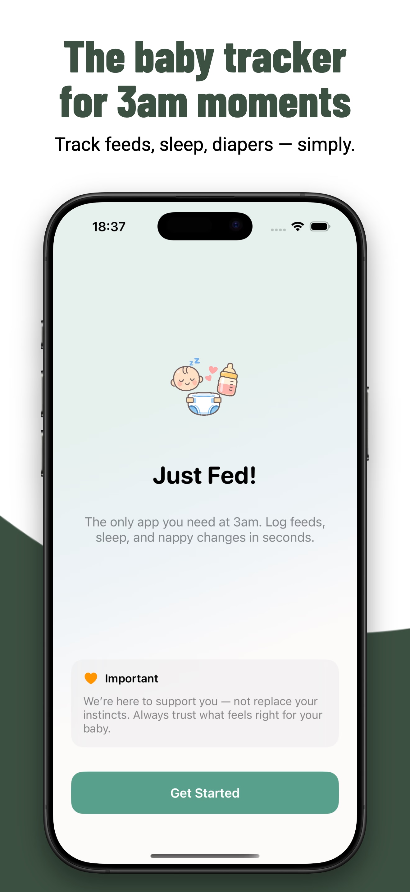 Just Fed! Baby tracker - Product Image