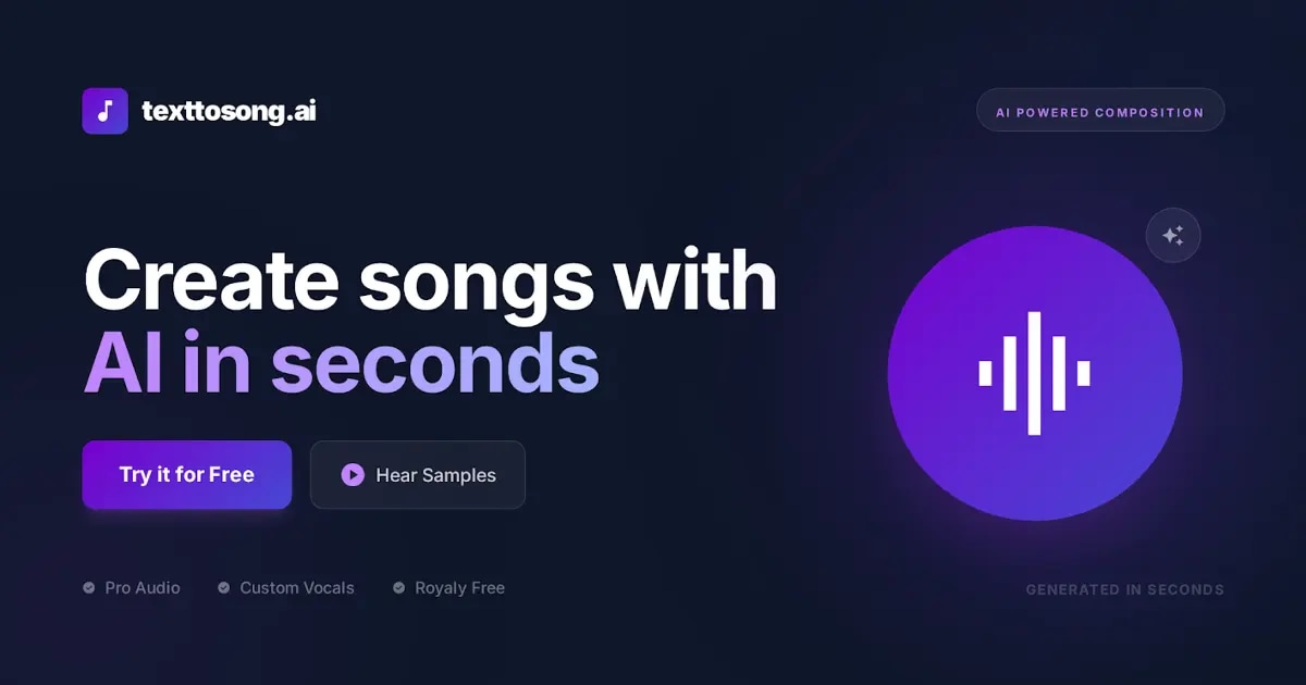 Text to Song AI - Product Image