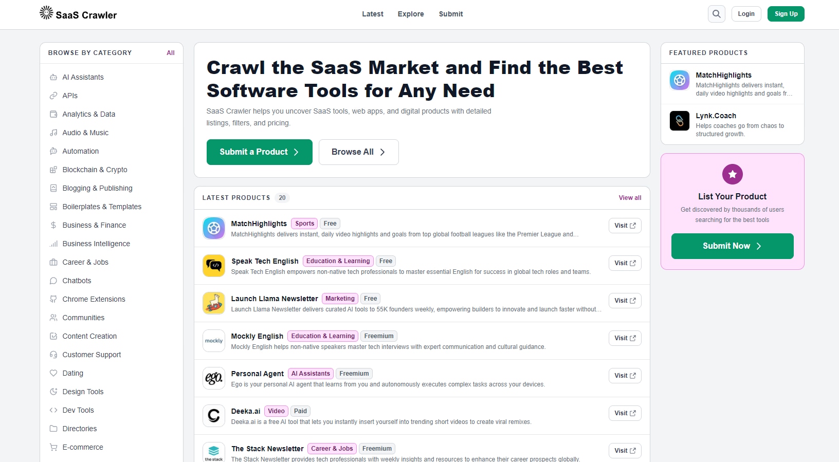 SaaS Crawler - Product Image