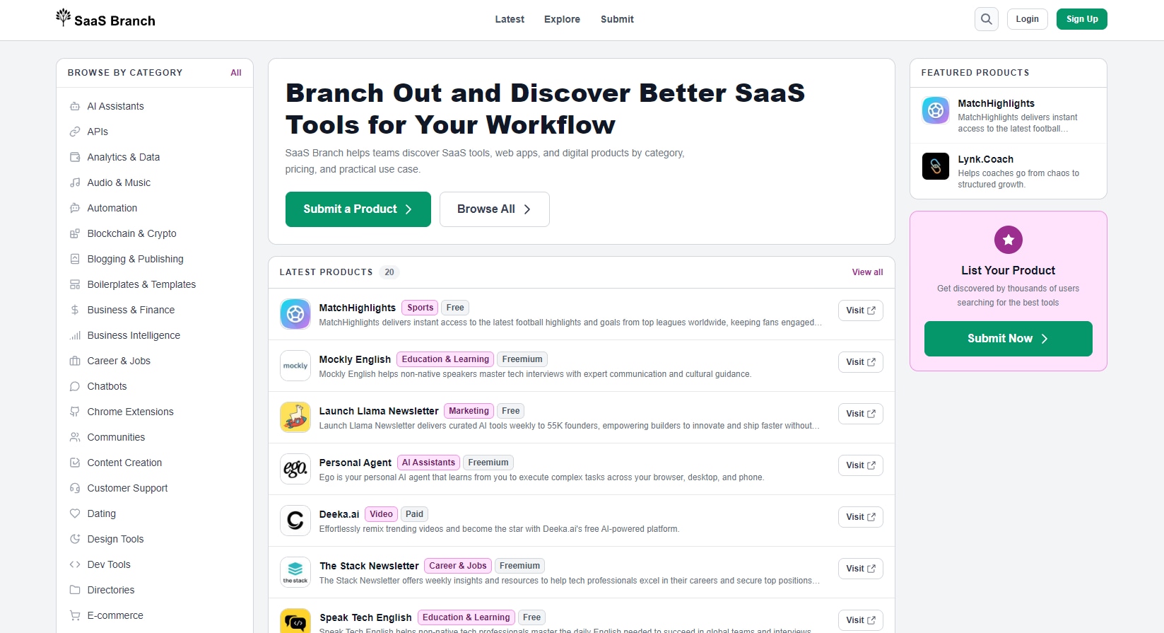 SaaS Branch - Product Image