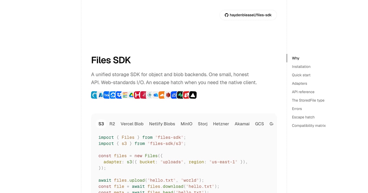 Files SDK - Product Image