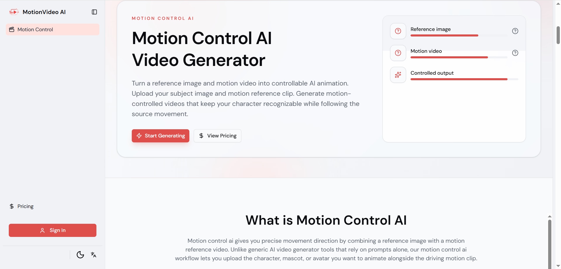 Motion Control AI - Product Image