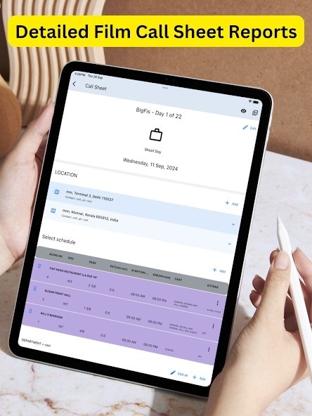 AI Call Sheet Software & Smart Call Sheet Generator | Studiovity  - Product Image