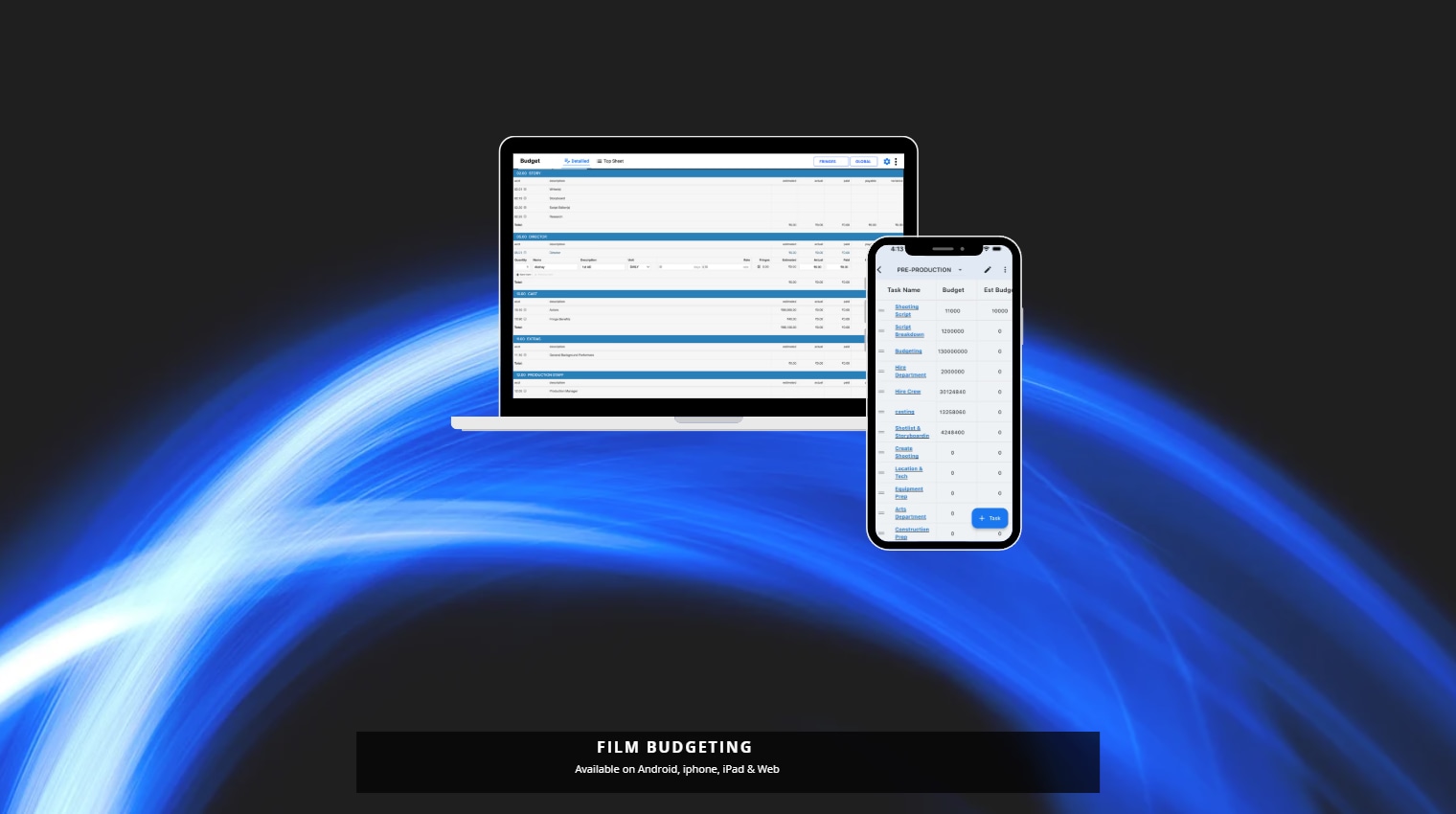 AI Movie Budgeting Software for Film Production | Studiovity - Product Image