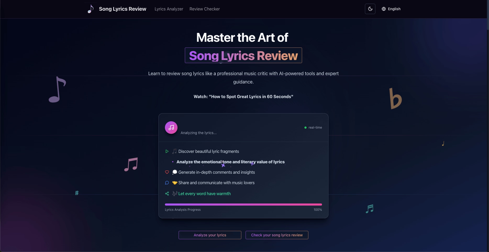 Song Lyrics Review - Product Image