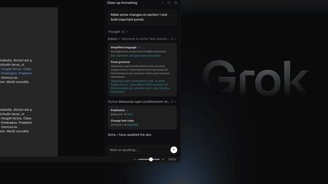 Grok by SpaceXAI for Word - Product Image