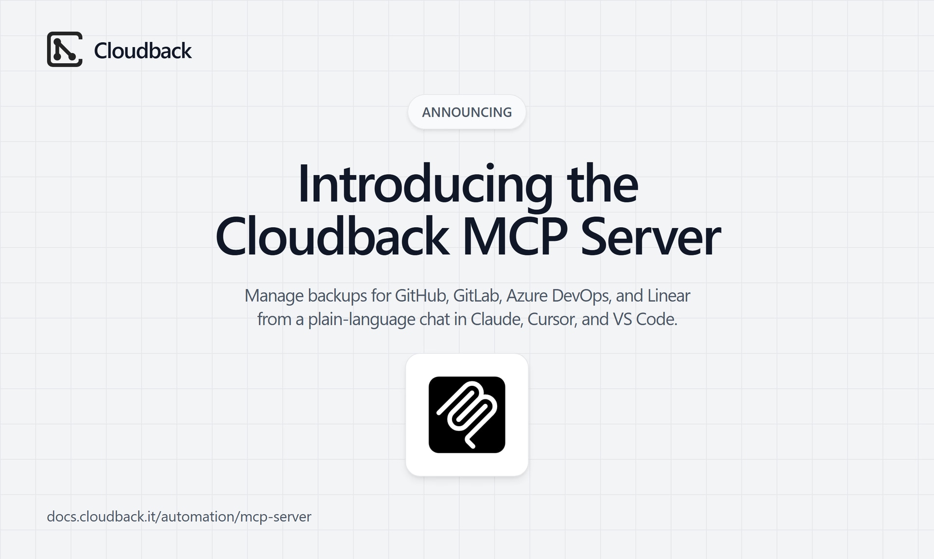 Cloudback MCP Server - Product Image