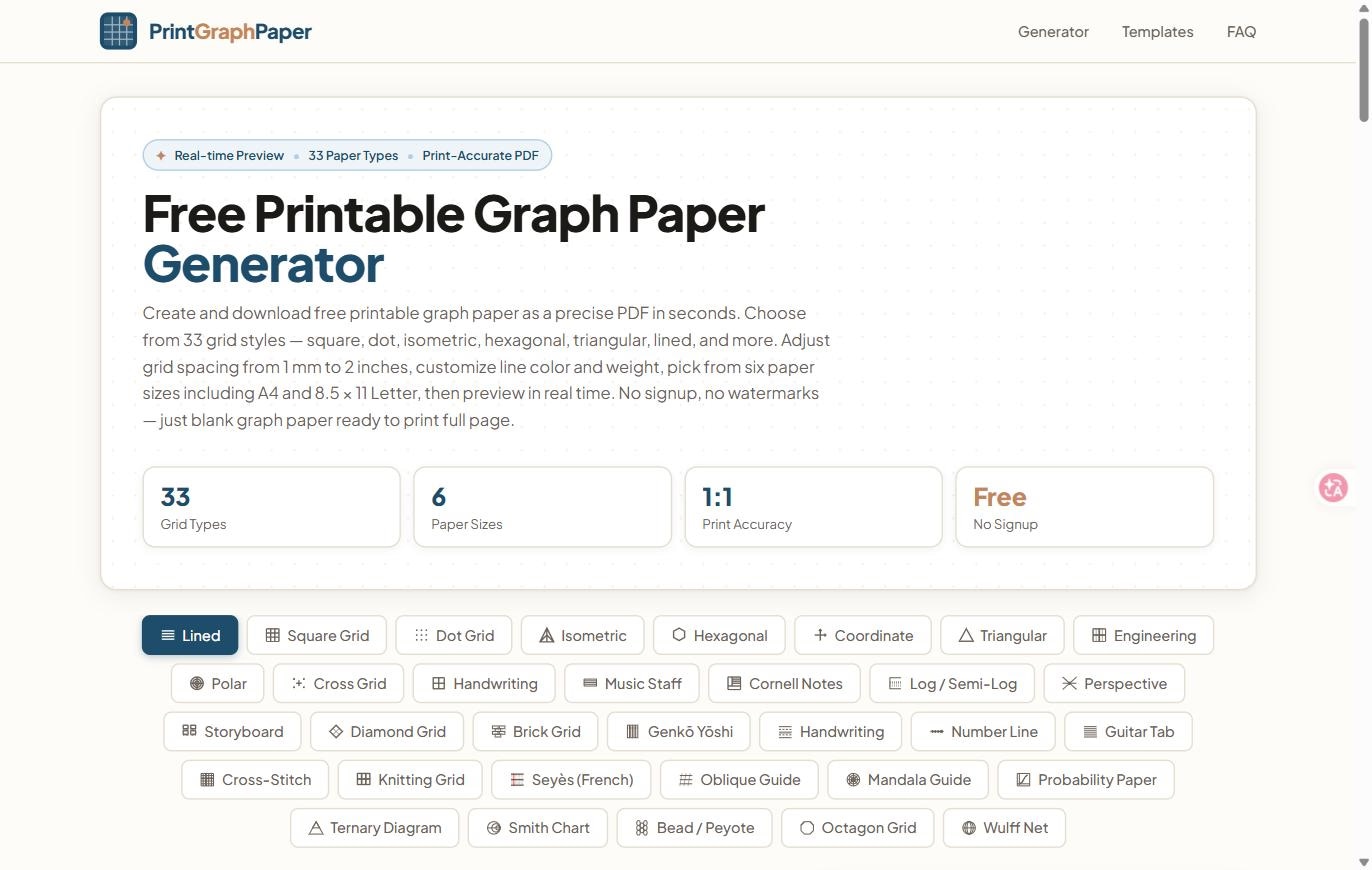Printable Graph Paper logo