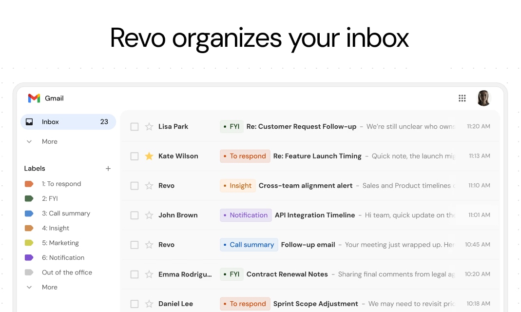 Revo AI Email Assistant - Product Image