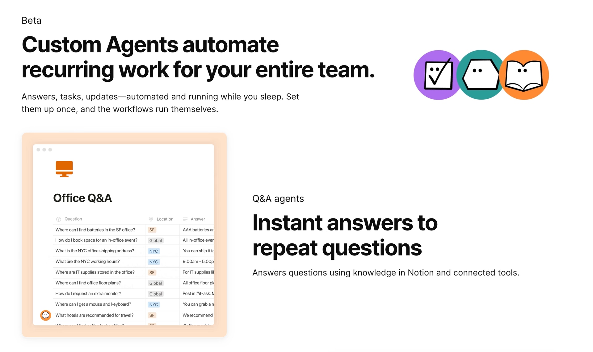 Notion Custom Agents - Product Image