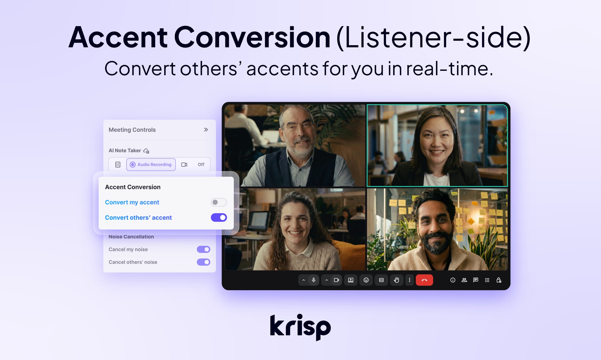 Krisp Accent Conversion - Product Image