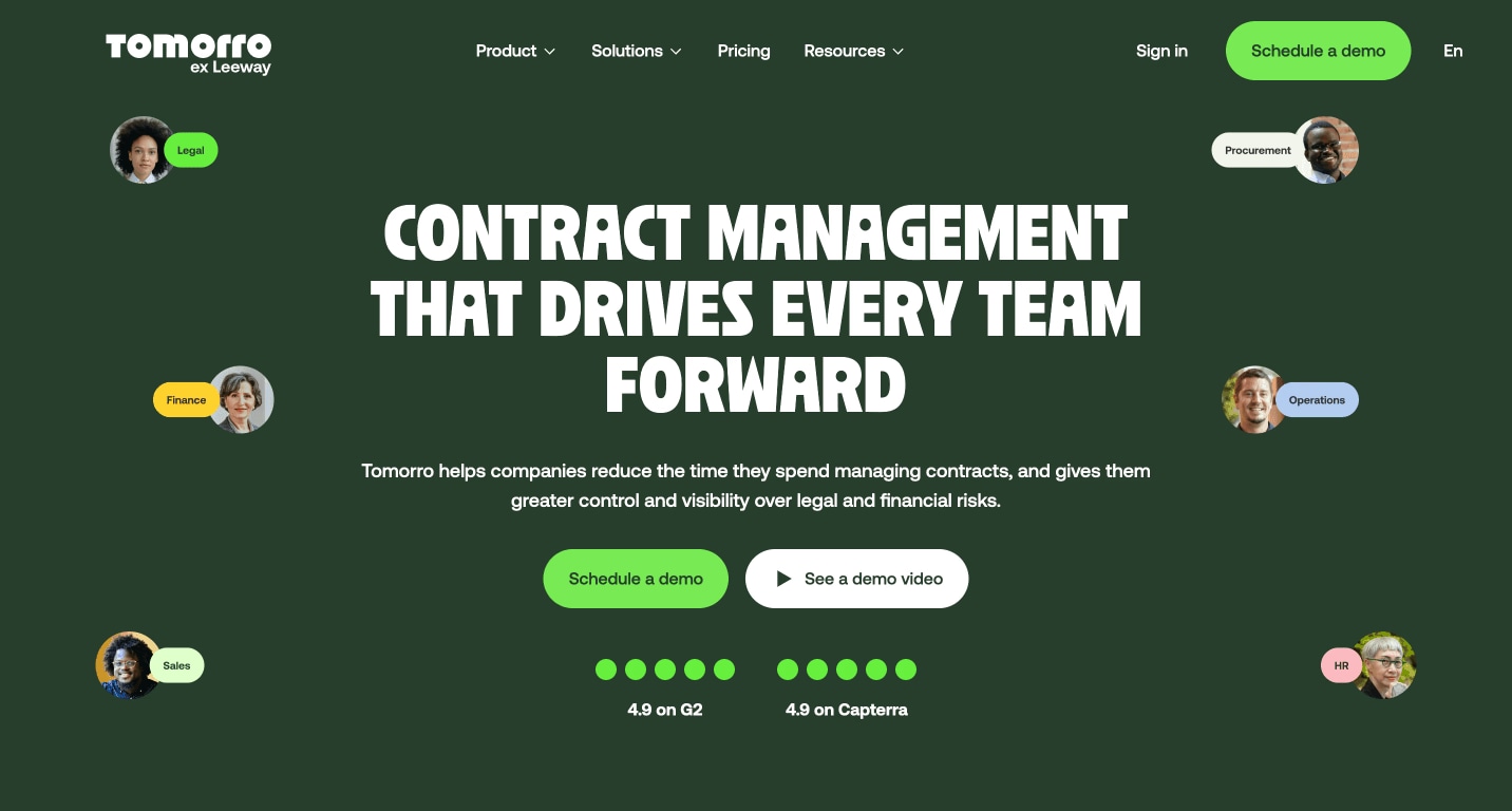 Tomorro - AI-Powered Contract Management Software - Product Image