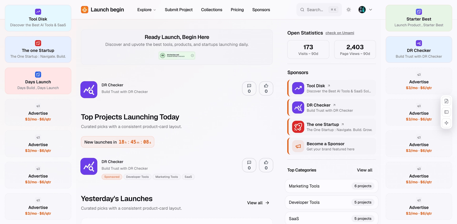 launch begin - Product Image