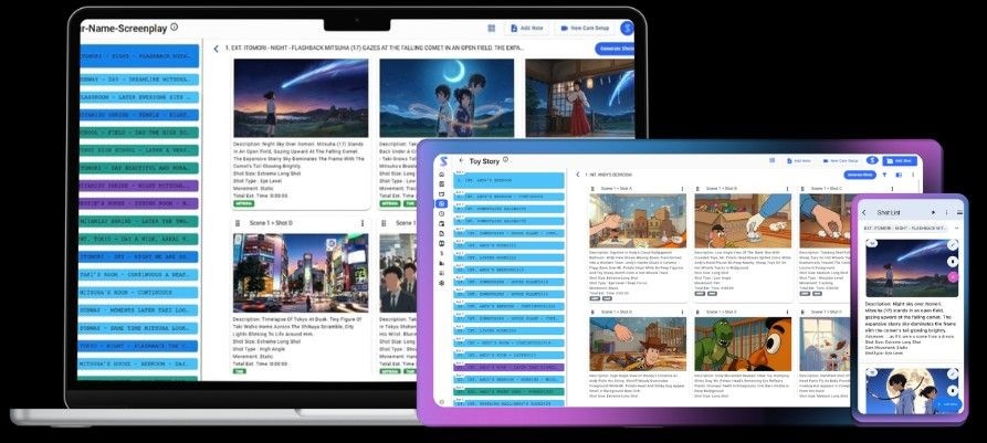 AI Storyboarding Software | Studiovity - Product Image