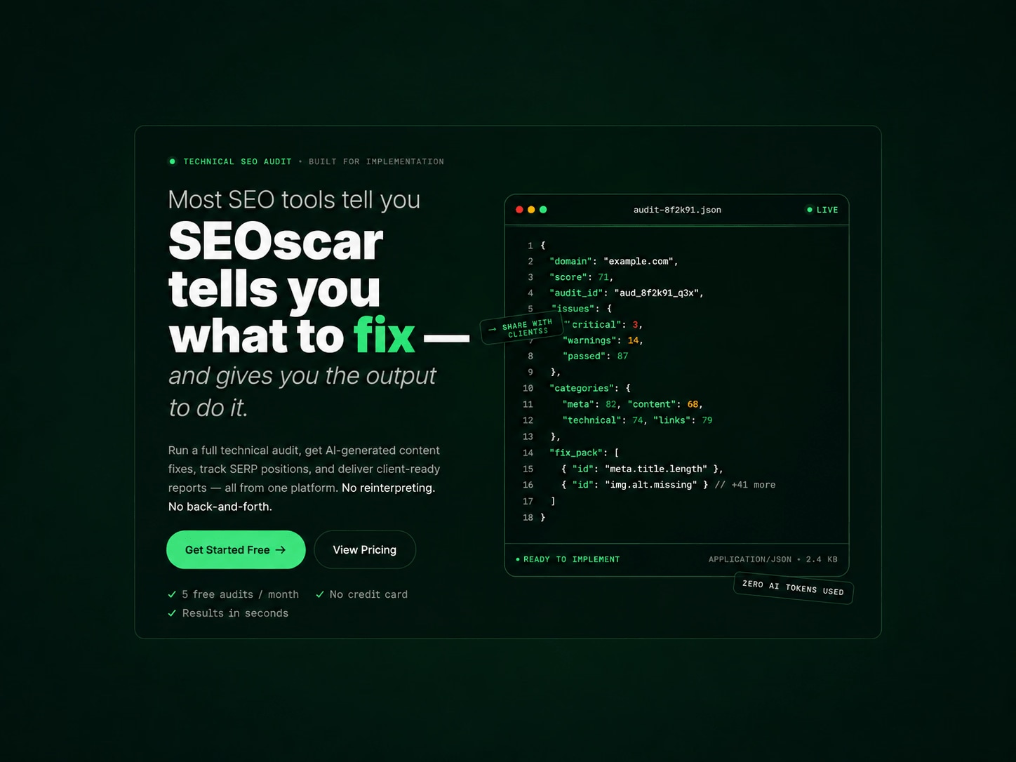SEOscar - Product Image