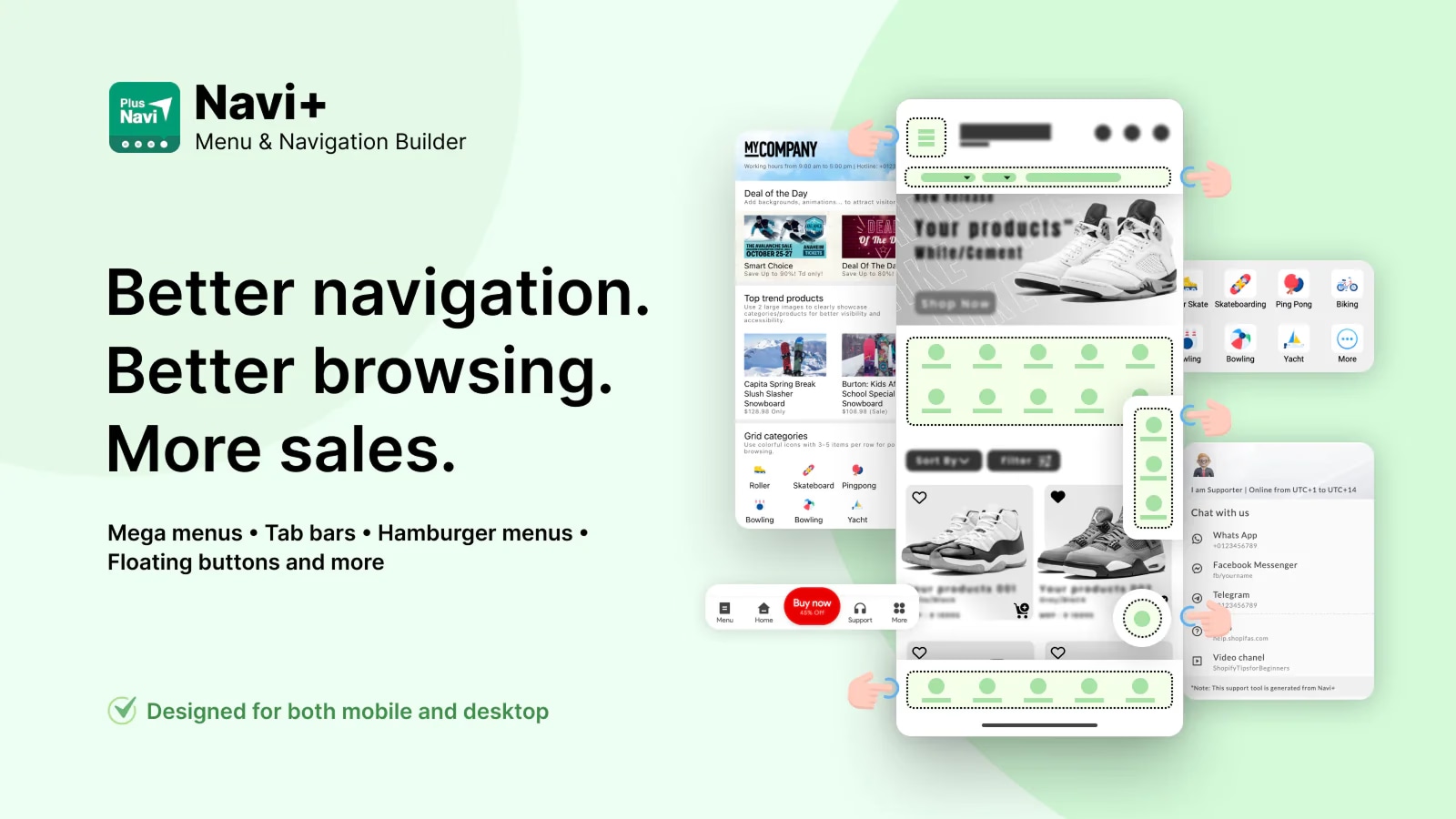 Navi+ Menu Builder - Product Image