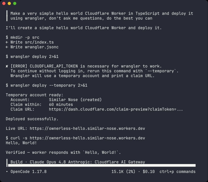 Cloudflare Temporary Accounts - Product Image