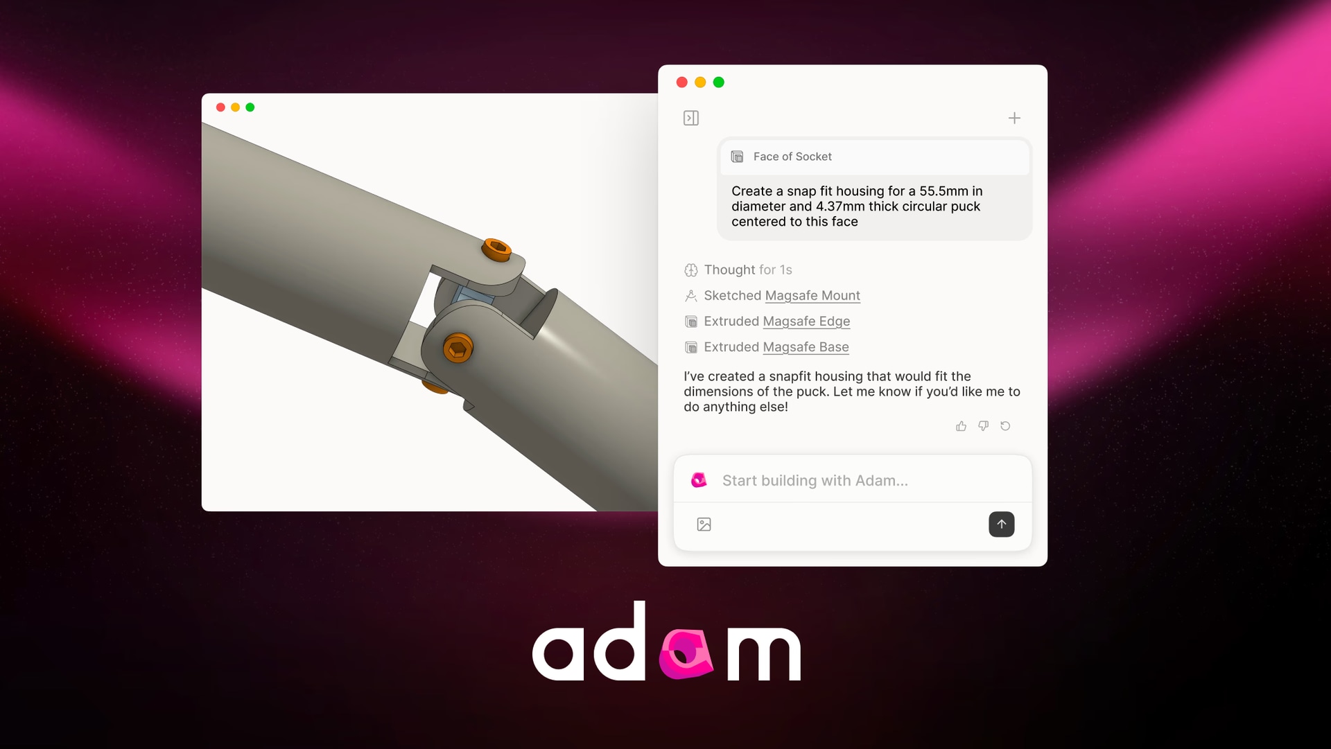 Adam CAD Copilot - Product Image