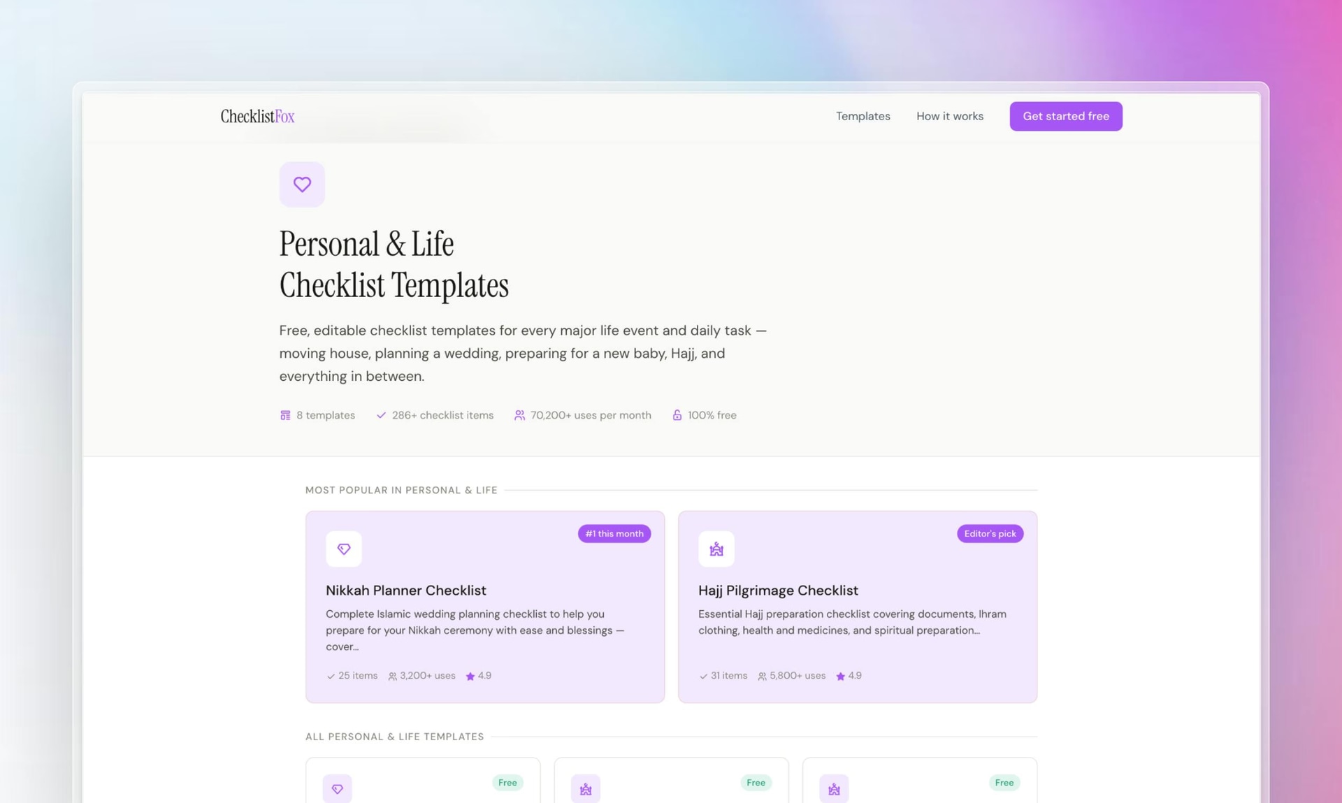 ChecklistFox - Product Image